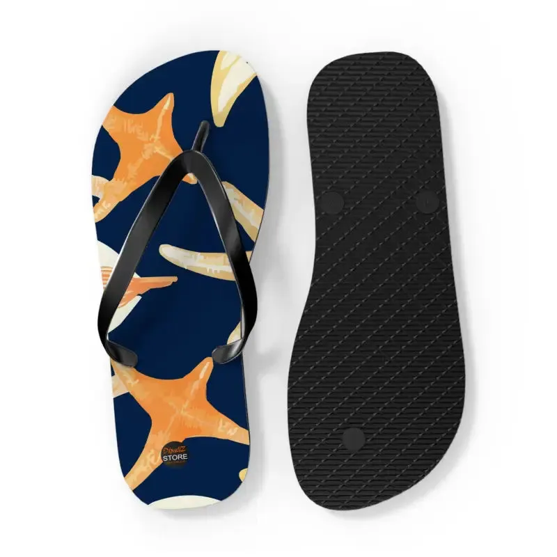 Seas the Day Unisex Starfish Flip Flops Summer Fun