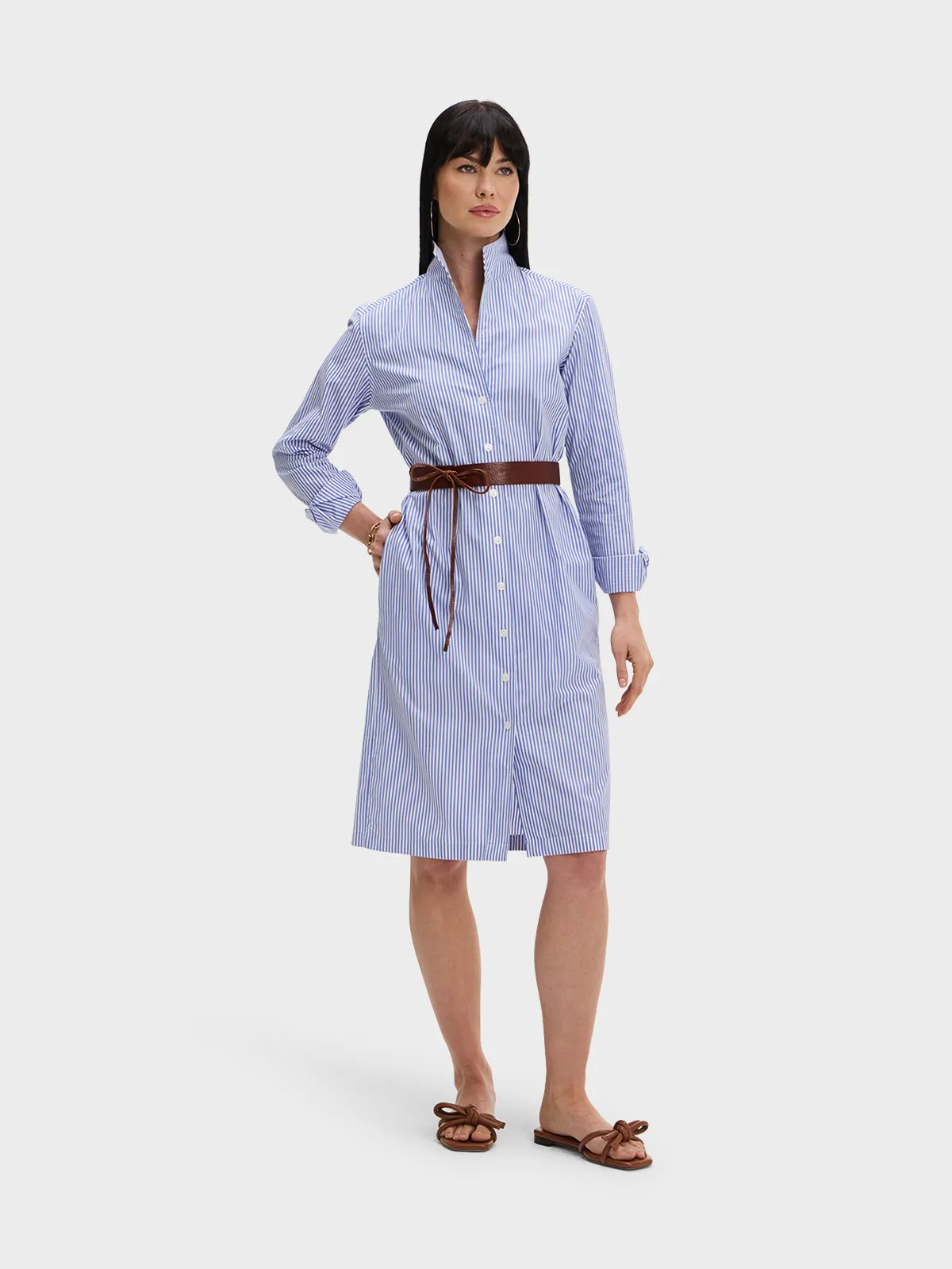 SHIRT DRESS: BOYFRIEND BLUE