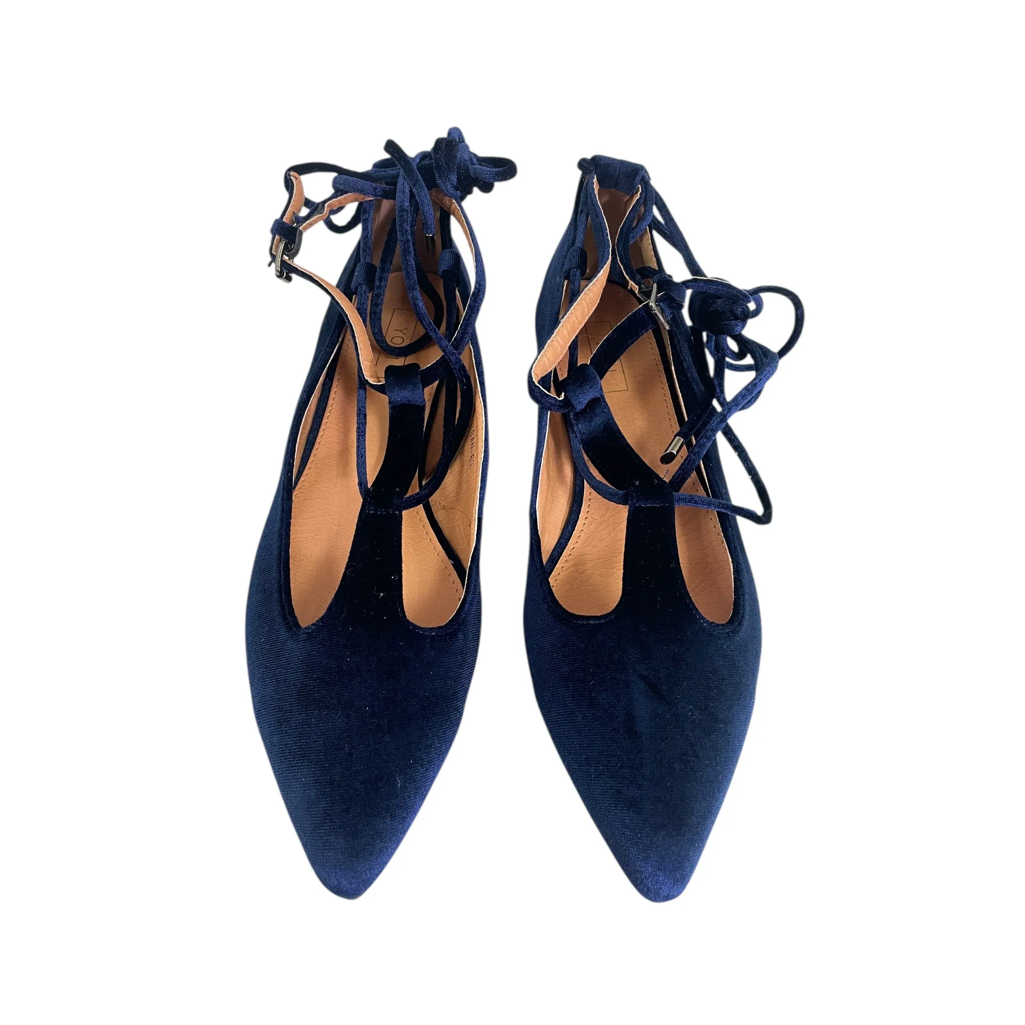 Shoes Flats By Yoki In Blue, Size:11