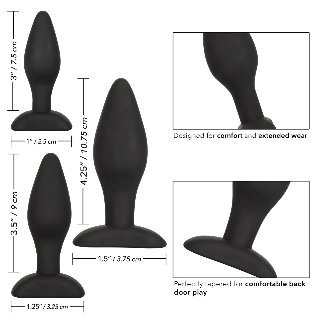 Silicone Anal Training Exerciser Kit