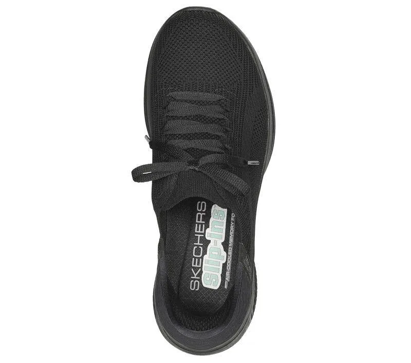 Skechers 149710 Slip-ins Ultra Flex 3.0 Brilliant Sneakers für Damen mit weiter Passform - Schwarz