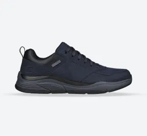 Skechers 210021 Benago Hombre Walking-Sneaker für Herren in weiter Passform - Marineblau