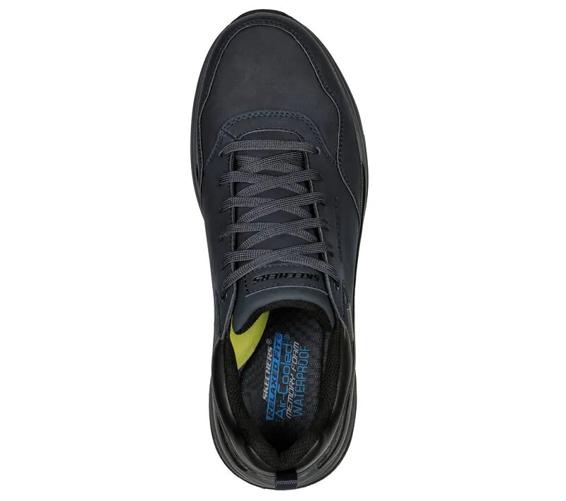 Skechers 210021 Benago Hombre Walking-Sneaker für Herren in weiter Passform - Marineblau