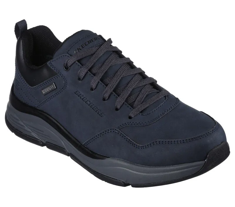 Skechers 210021 Benago Hombre Walking-Sneaker für Herren in weiter Passform - Marineblau