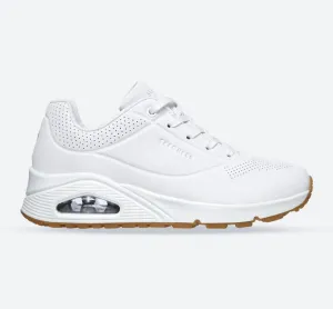 Skechers 73690 Uno Stand On Air Walking-Sneakers für Damen in weiter Passform - Weiß