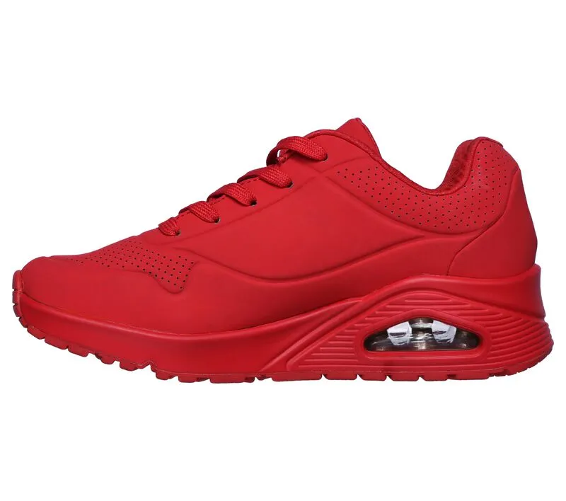 Skechers Stand On Air Uno Red Trainers