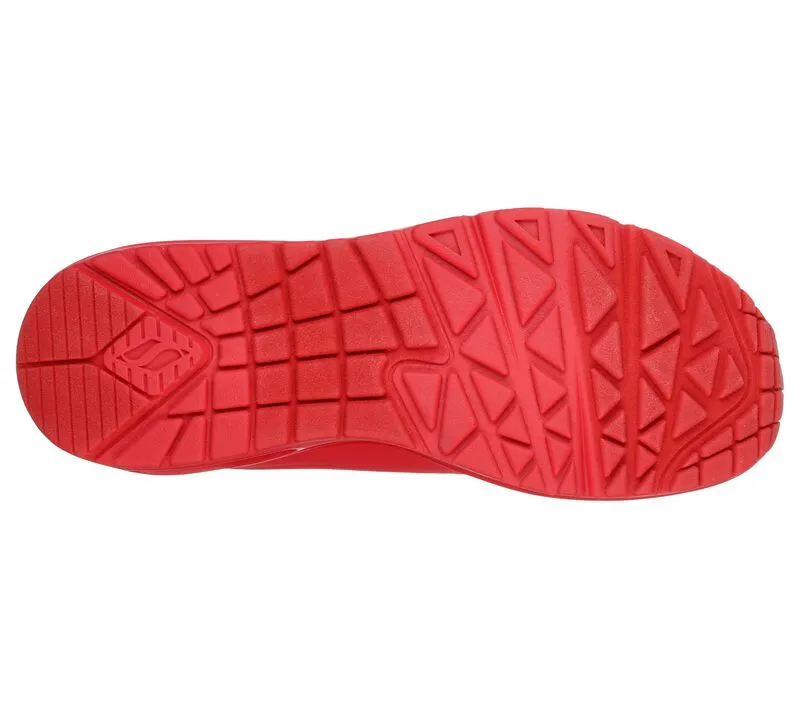 Skechers Stand On Air Uno Red Trainers
