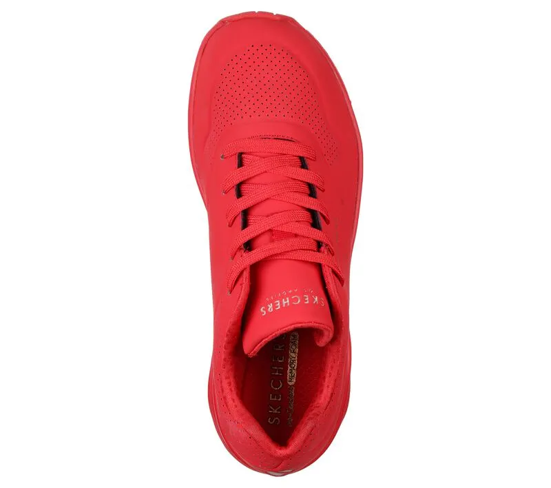Skechers Stand On Air Uno Red Trainers
