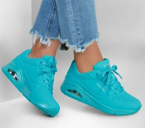Skechers Stand On Air Uno Turquoise Trainers