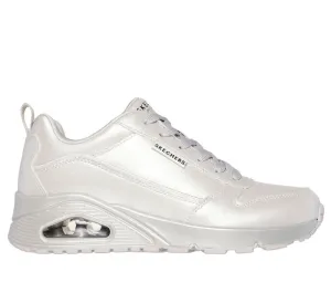 Skechers Uno - Galactic Gal Metallic Off White