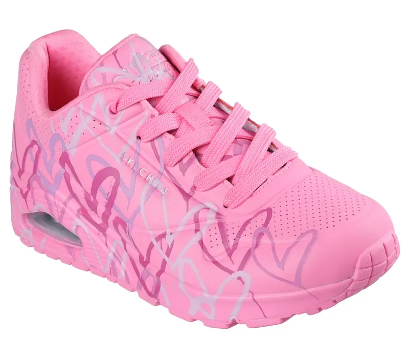 Skechers x JGoldcrown: Uno - Spread the Love Pink