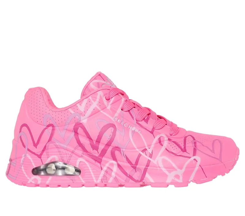 Skechers x JGoldcrown: Uno - Spread the Love Pink