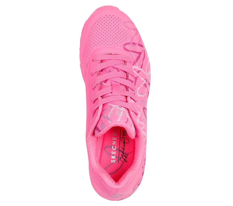 Skechers x JGoldcrown: Uno - Spread the Love Pink