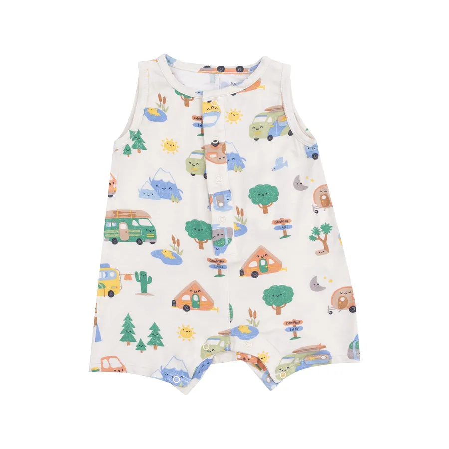 Sleeveless Shortie Romper | Friendly Campers
