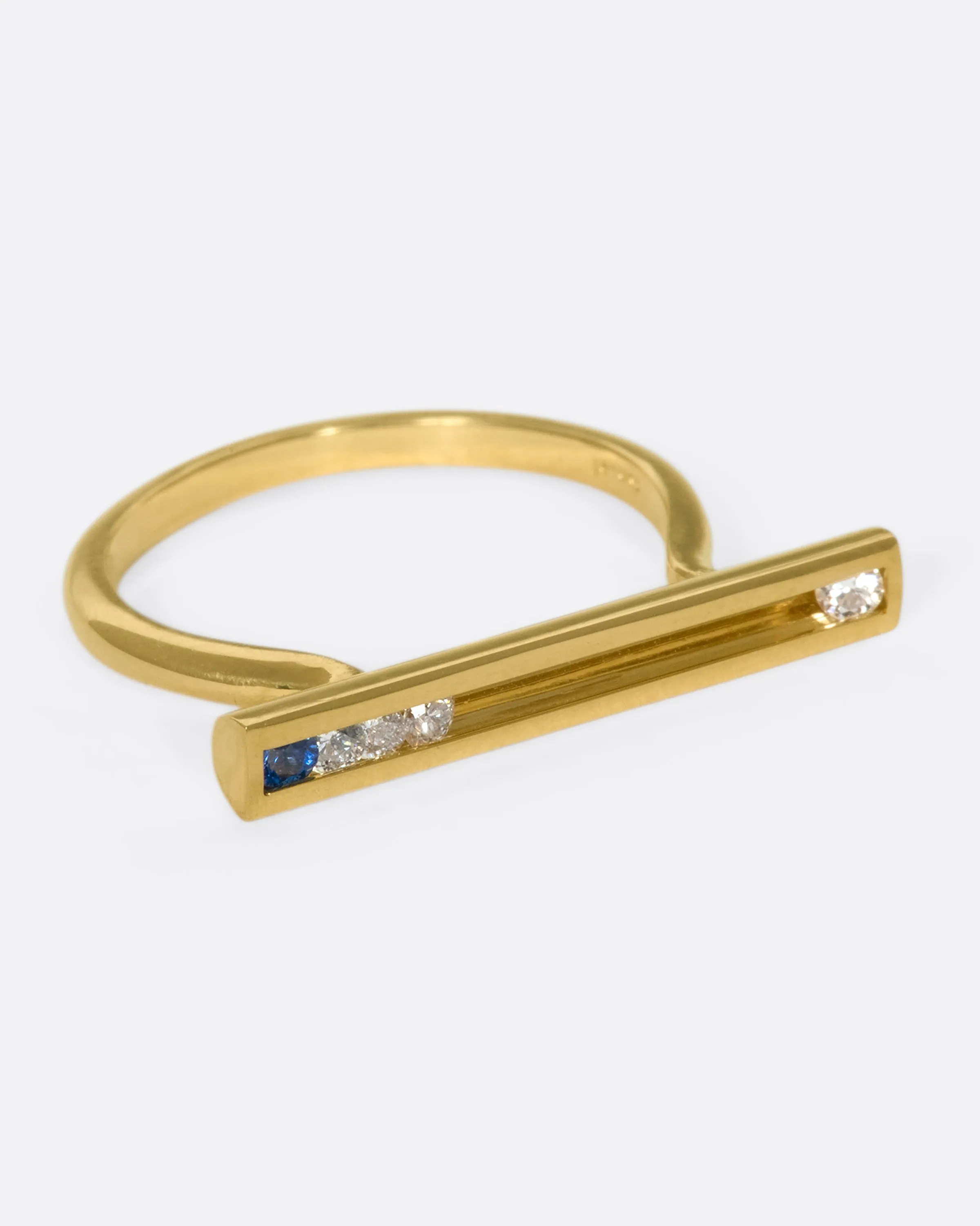 Sliding Stone Ring
