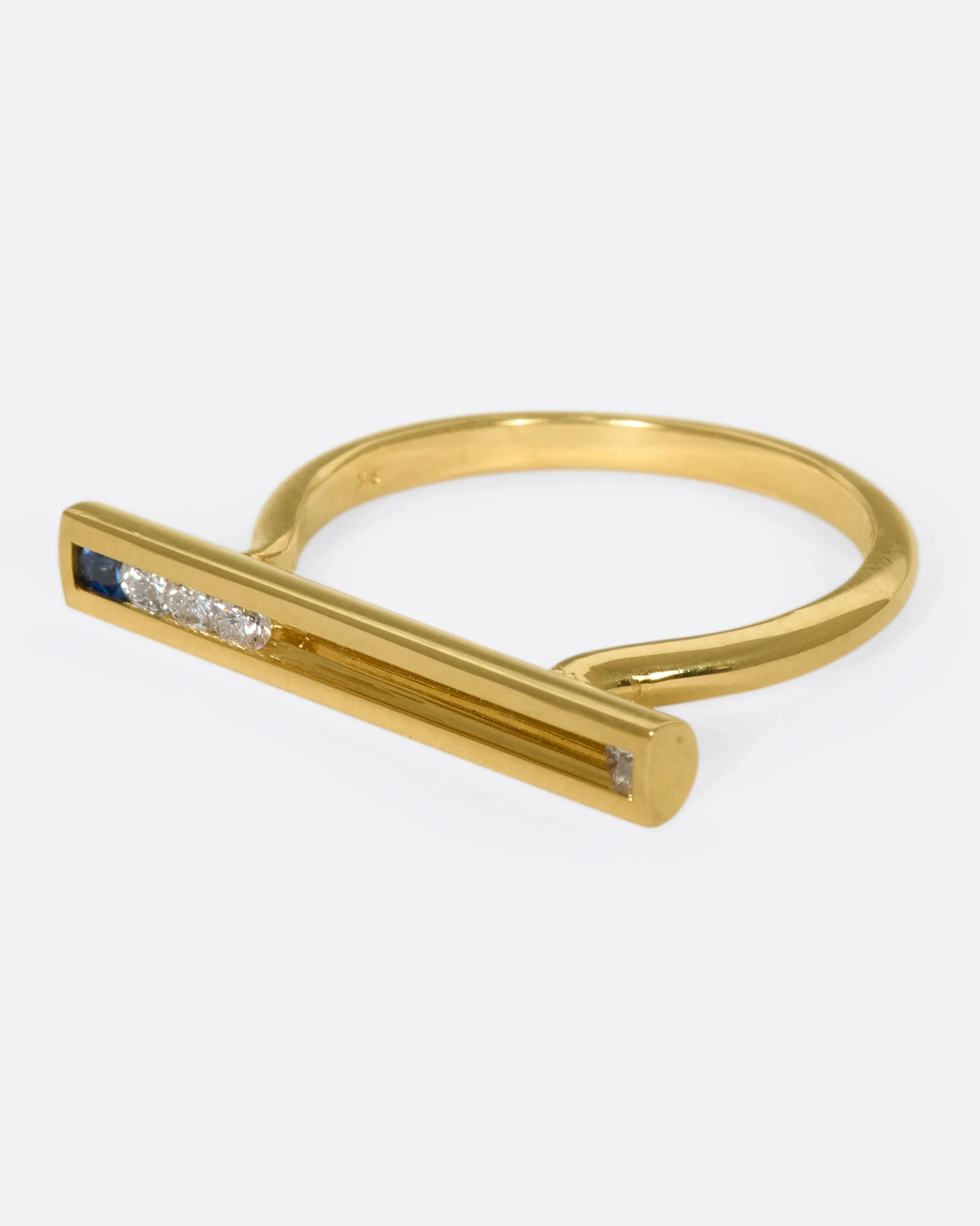 Sliding Stone Ring