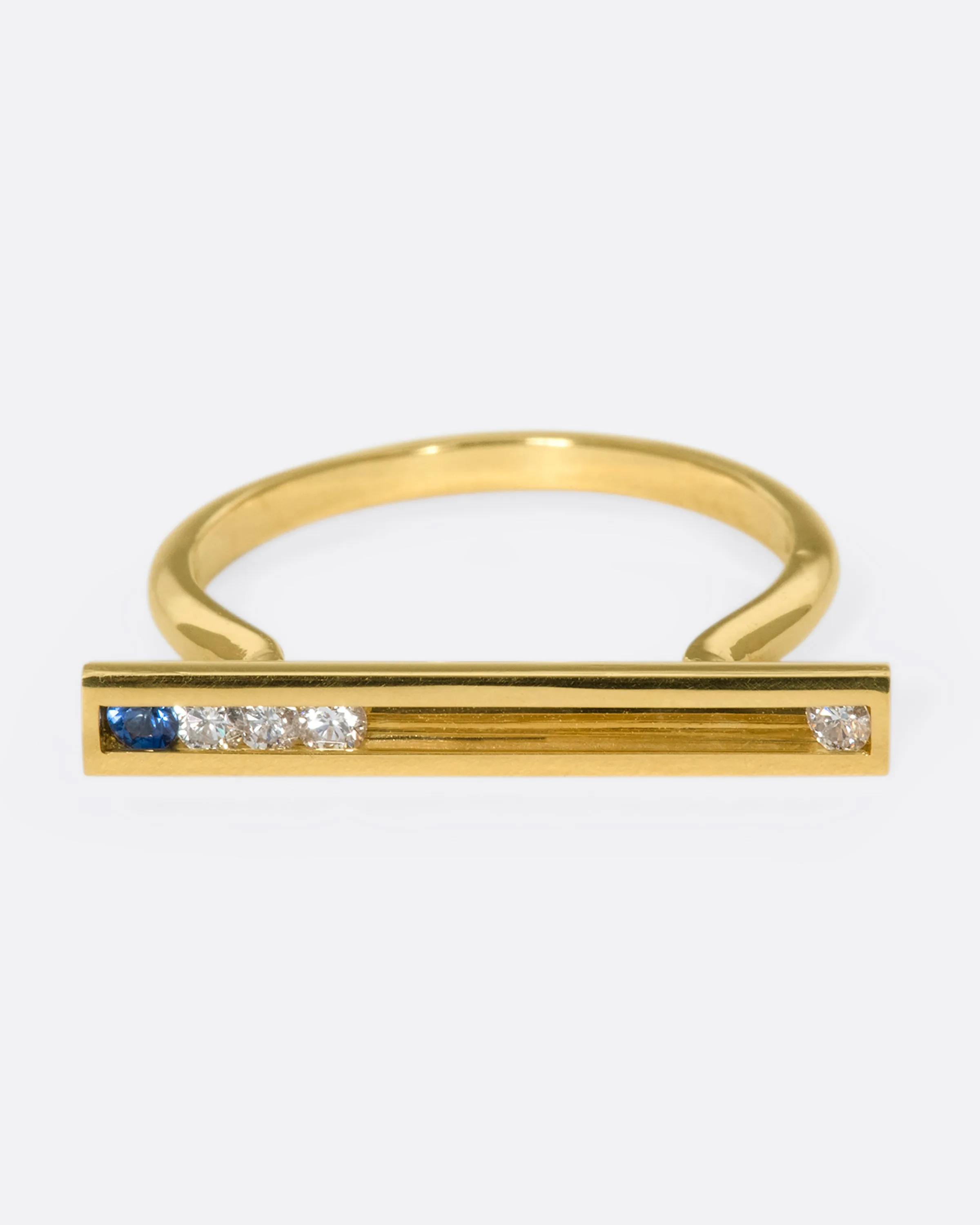 Sliding Stone Ring