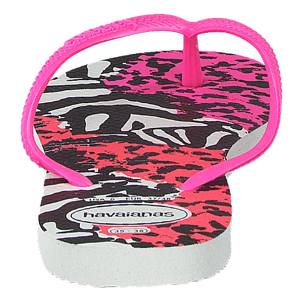 Slim Animal White/pink