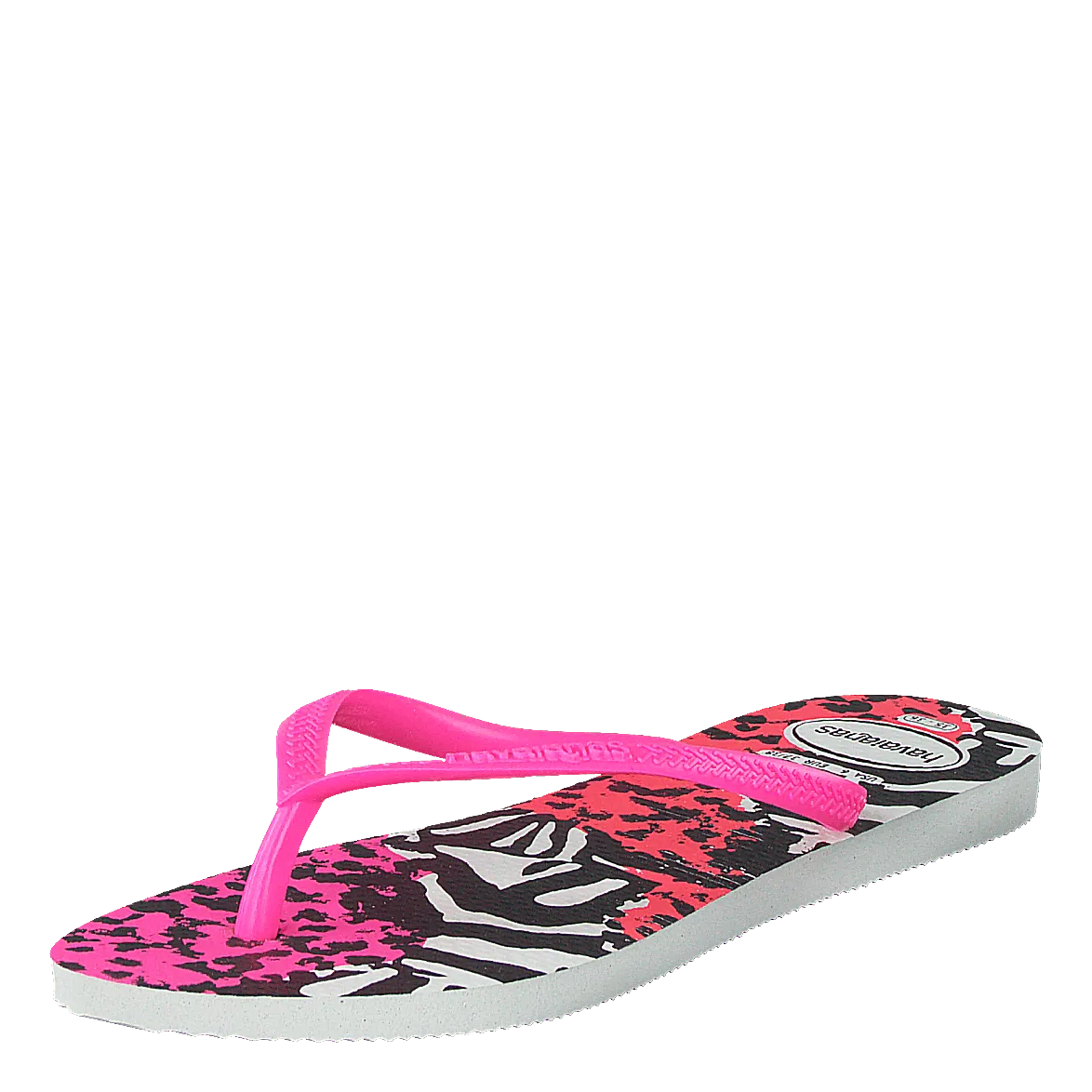 Slim Animal White/pink
