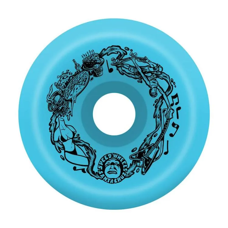 Slime Ball Wheels Vomit Blue Blue Skateboard Wheels 97a 60mm