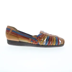 Softspots Trinidad SS0000405 Womens Brown Leather Slip On Loafer Flats Shoes