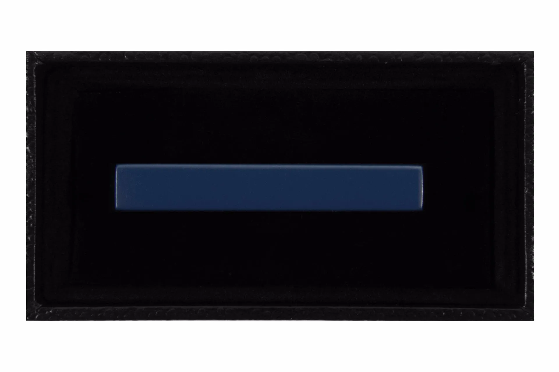 Solid Matte Steel Blue Tie Clip