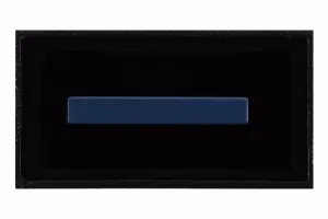 Solid Matte Steel Blue Tie Clip