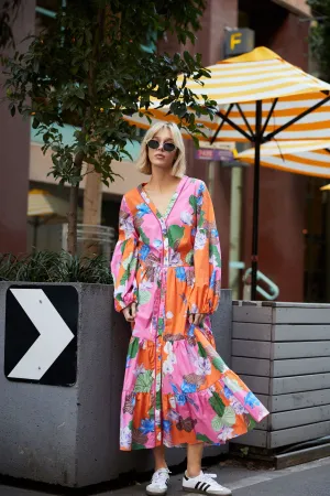 Sorrento Dress - Pink Lotus