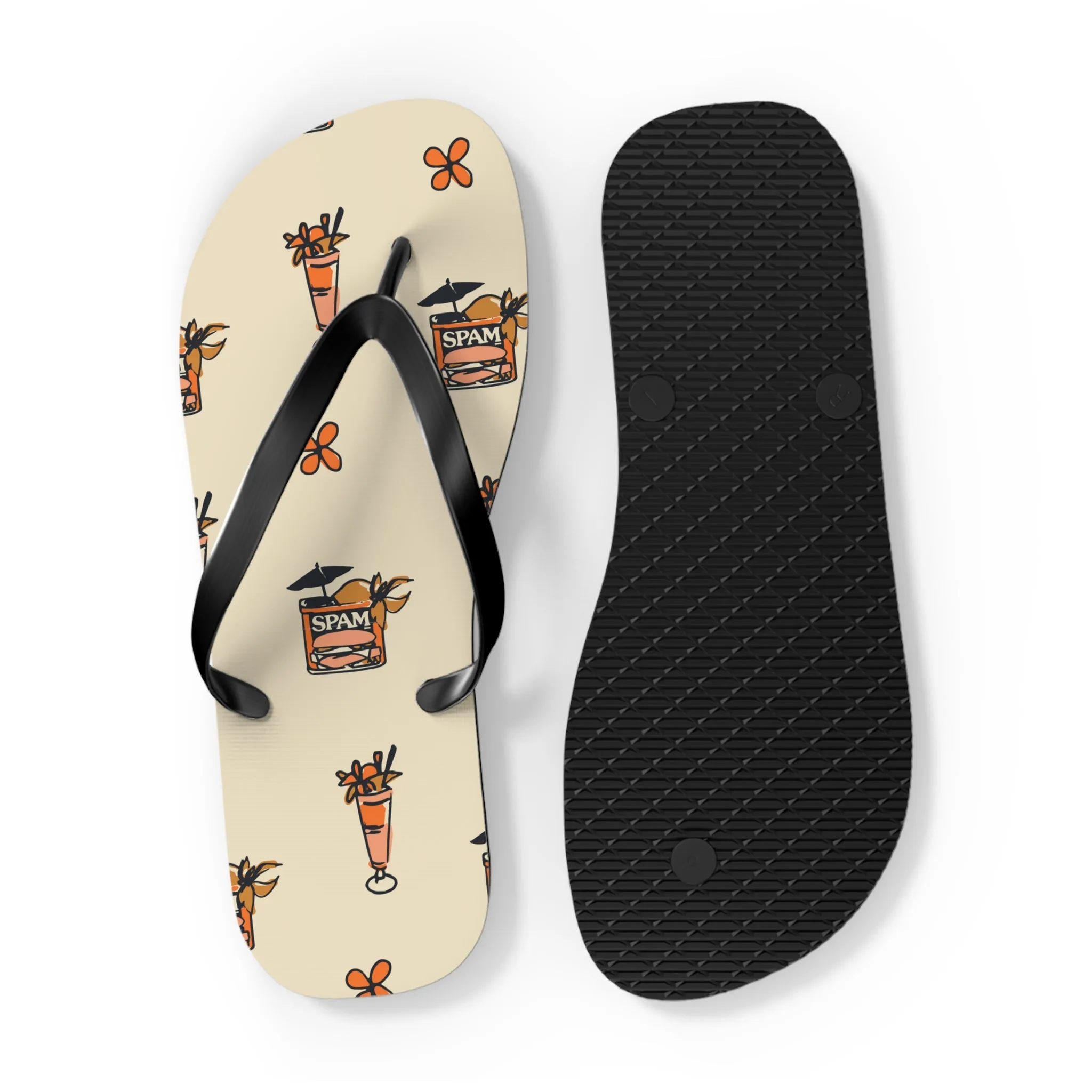 Spam N' Cocktails Flip Flops