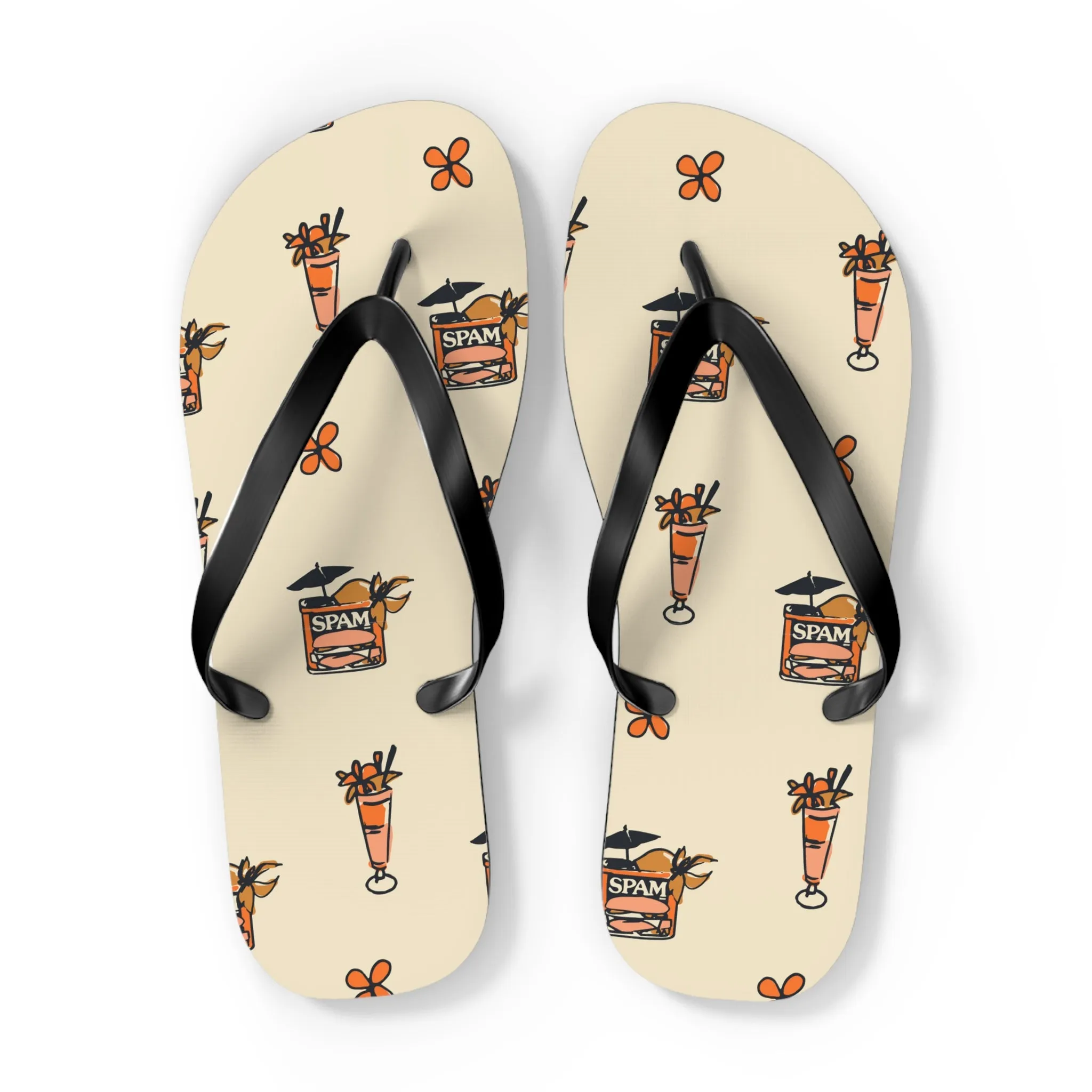 Spam N' Cocktails Flip Flops