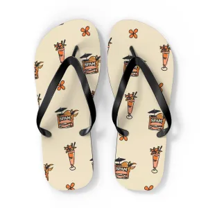 Spam N' Cocktails Flip Flops