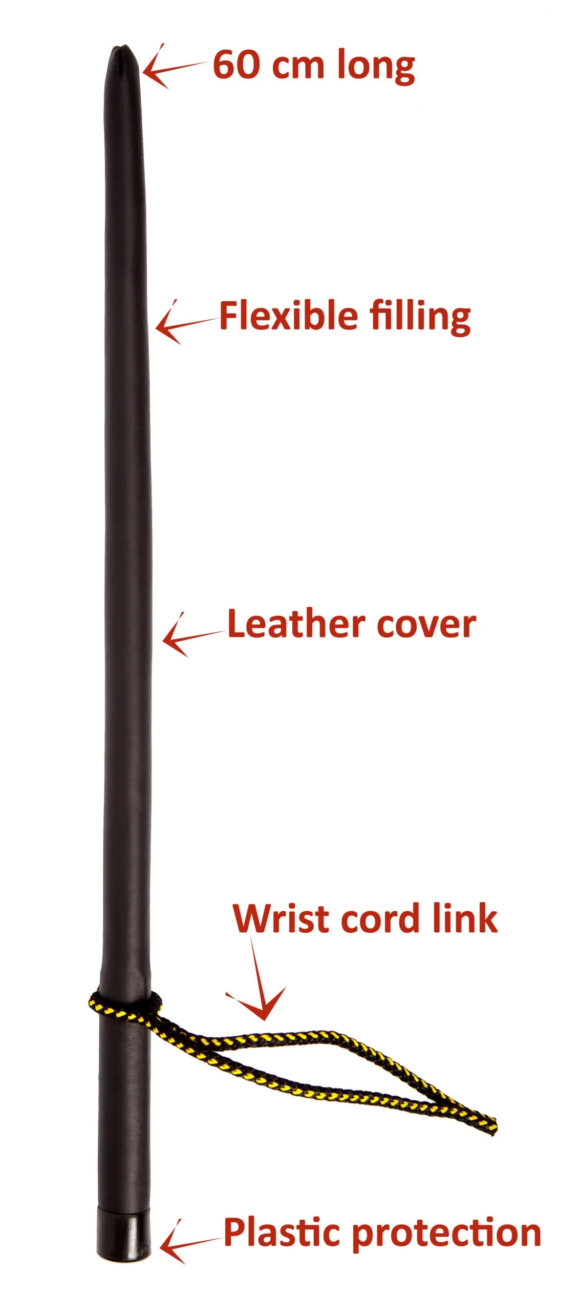 Standard Black Leather Helper Stick