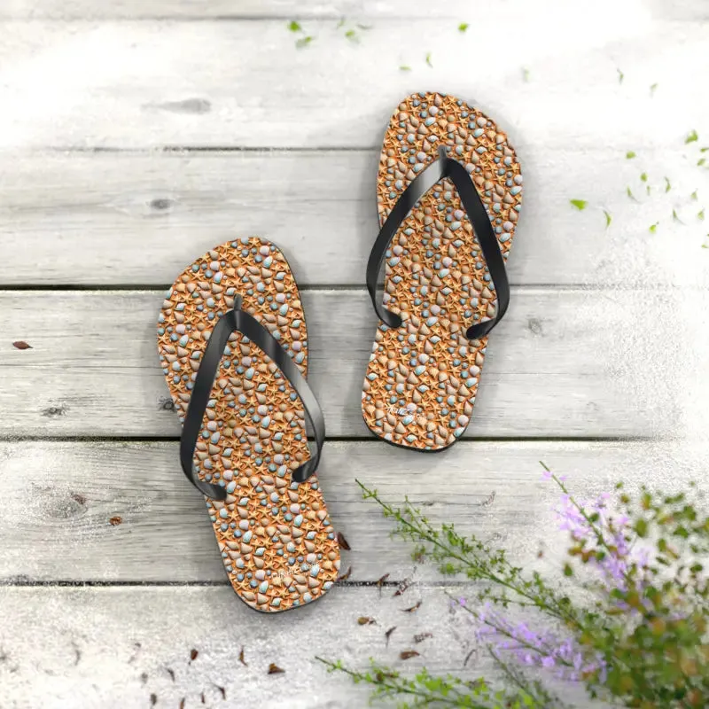 Starfish Unisex Flip Flops Beach Bliss Summer Vibes