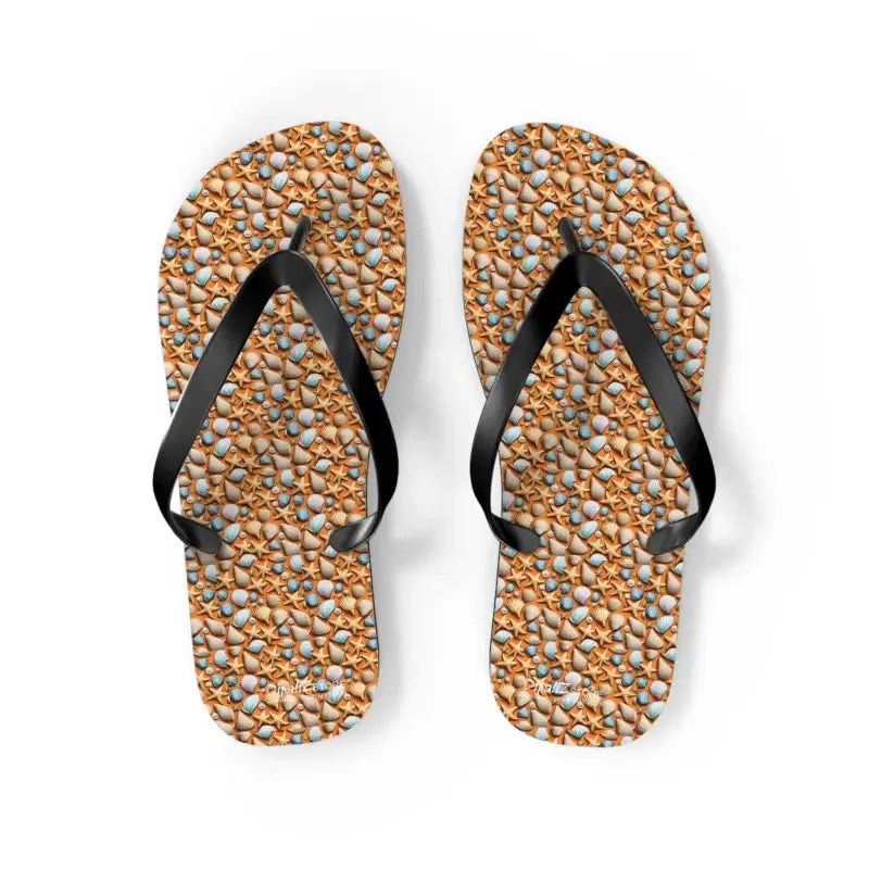 Starfish Unisex Flip Flops Beach Bliss Summer Vibes