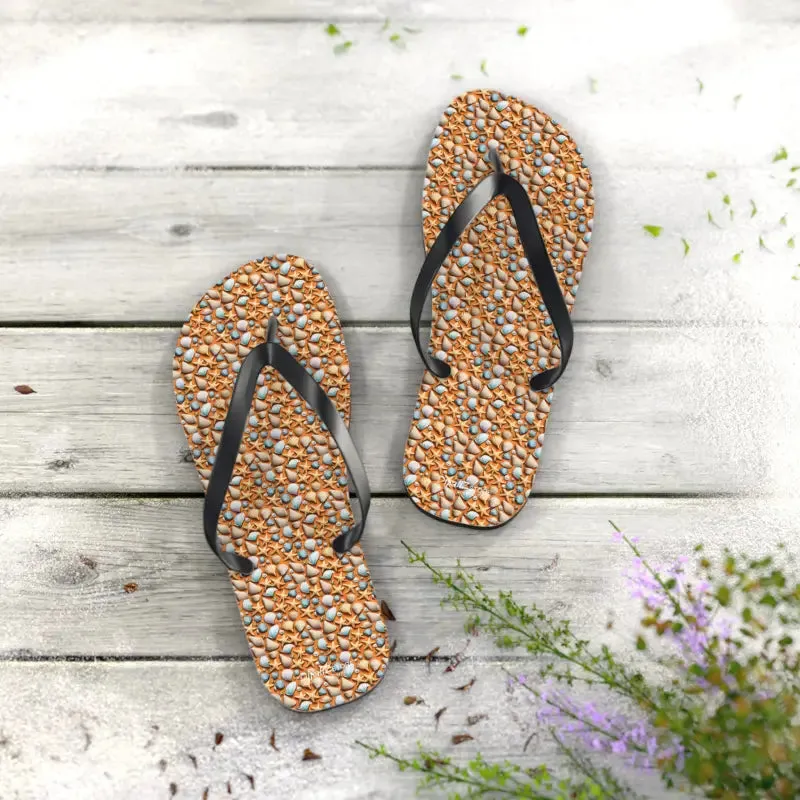 Starfish Unisex Flip Flops Beach Bliss Summer Vibes