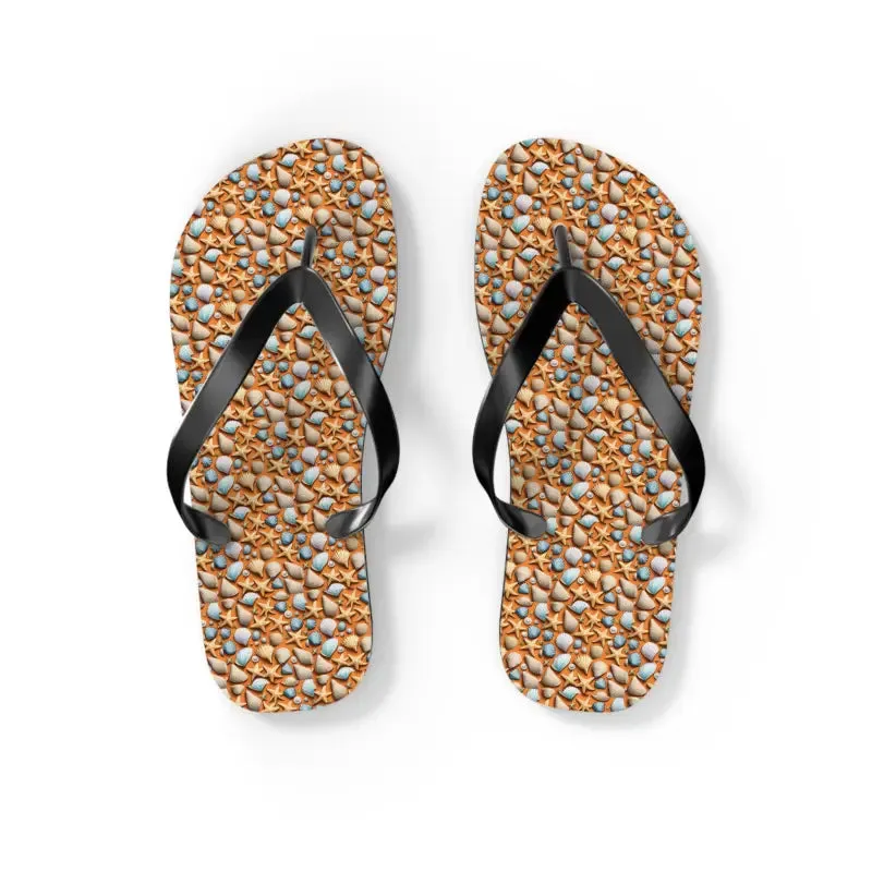 Starfish Unisex Flip Flops Beach Bliss Summer Vibes