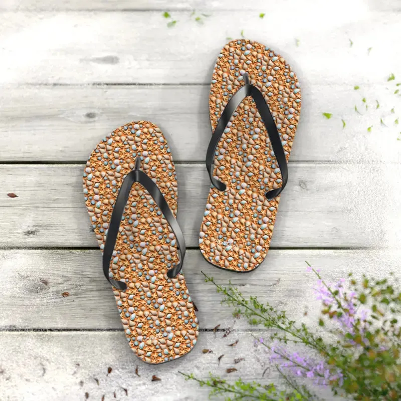 Starfish Unisex Flip Flops Beach Bliss Summer Vibes