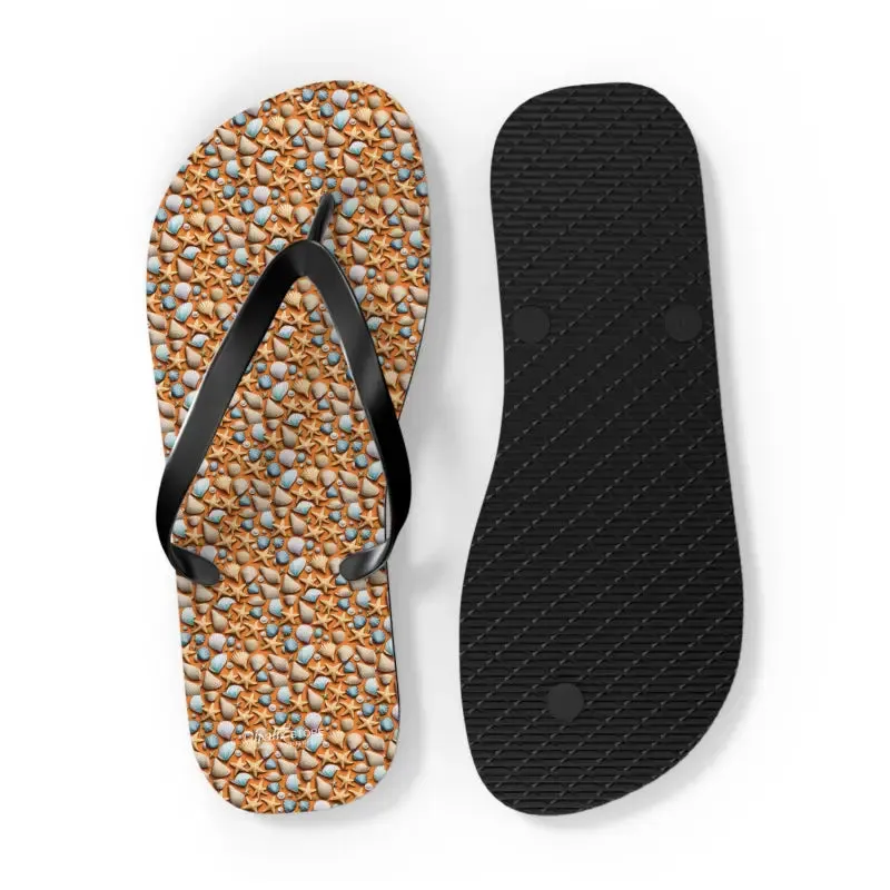 Starfish Unisex Flip Flops Beach Bliss Summer Vibes