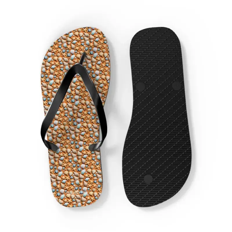 Starfish Unisex Flip Flops Beach Bliss Summer Vibes