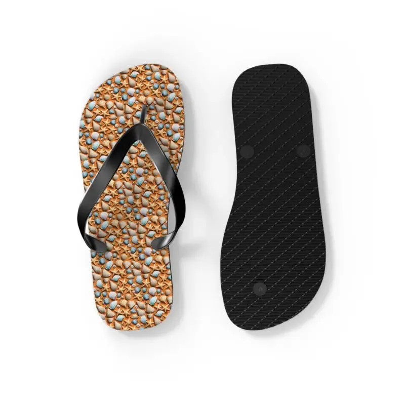 Starfish Unisex Flip Flops Beach Bliss Summer Vibes