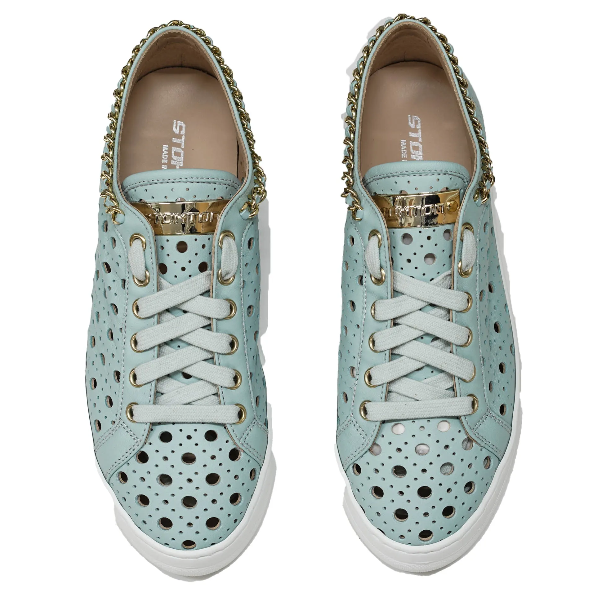 Stokton Women's Mint Chain Sneakers 117-D