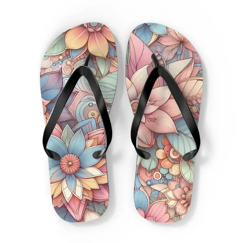 Strut in Style Black Pvc Flip Flops for Summer Fun
