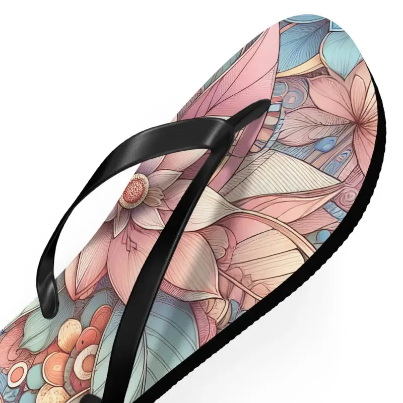 Strut in Style Black Pvc Flip Flops for Summer Fun
