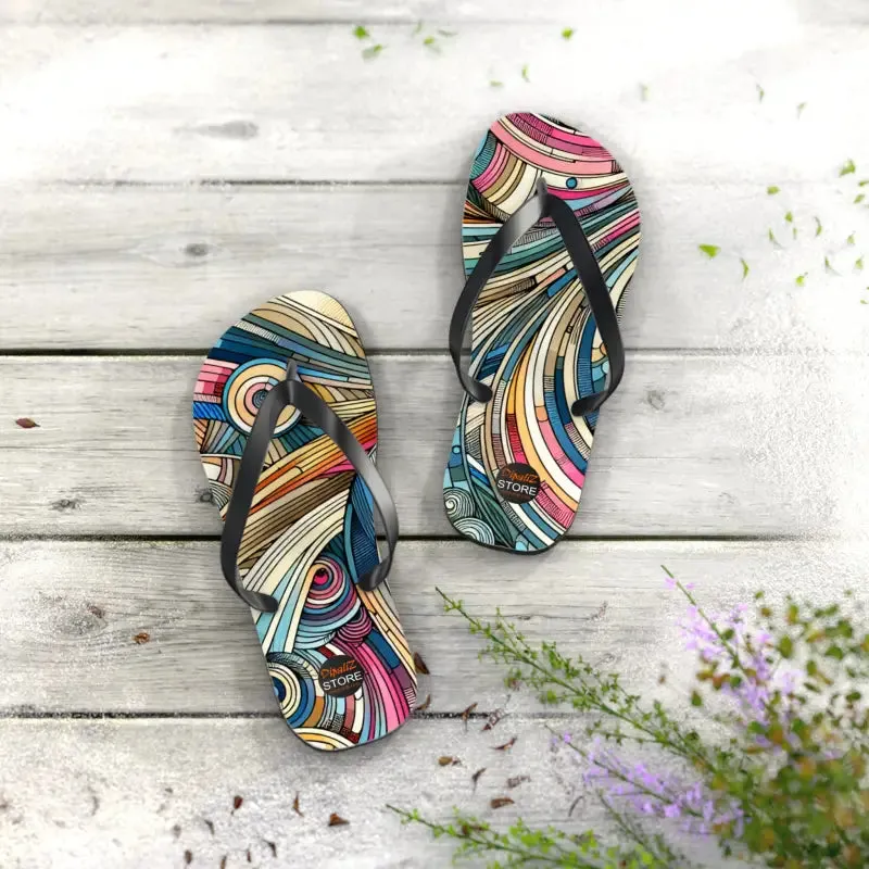 Summer Vibes Flip Flops with Cushioned Footbed
