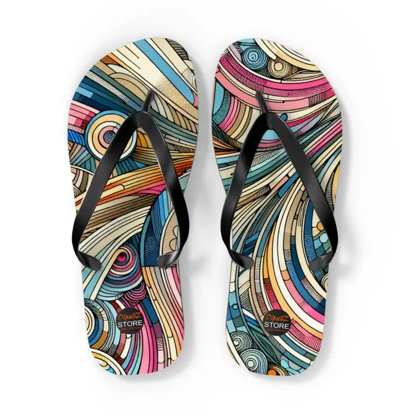Summer Vibes Flip Flops with Cushioned Footbed
