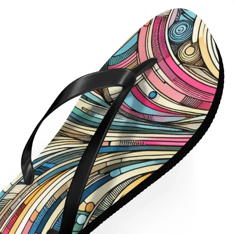 Summer Vibes Flip Flops with Cushioned Footbed