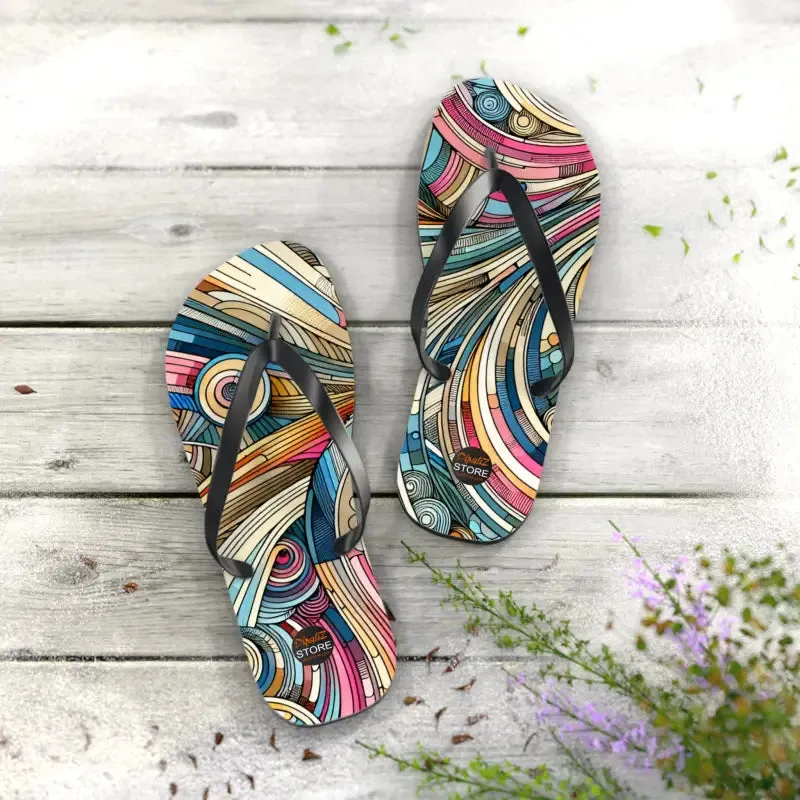 Summer Vibes Flip Flops with Cushioned Footbed