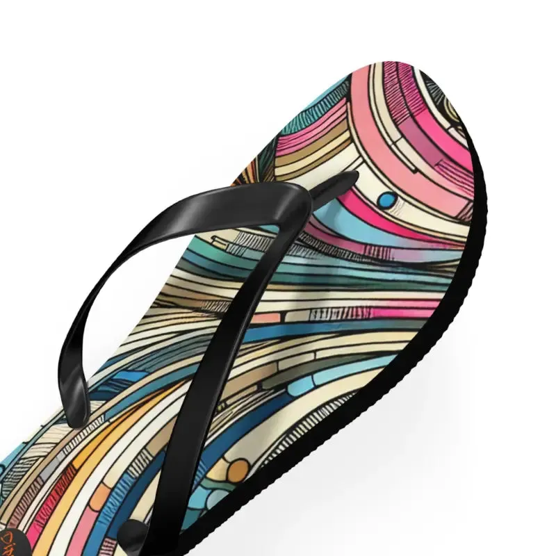 Summer Vibes Flip Flops with Cushioned Footbed