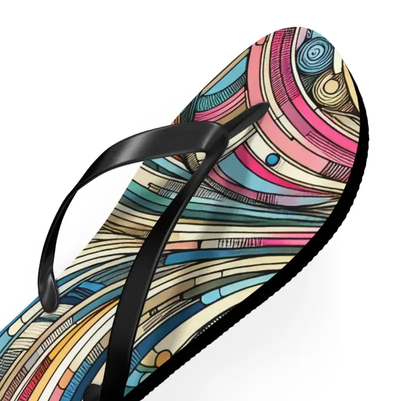 Summer Vibes Flip Flops with Cushioned Footbed