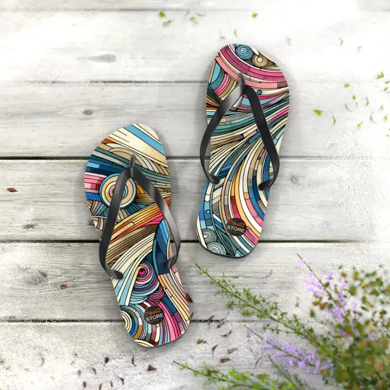 Summer Vibes Flip Flops with Cushioned Footbed